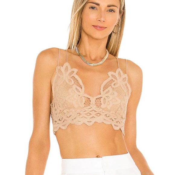 🌻 FREE PEOPLE Adella Bralette in Nude Size XS/S - Picture 1 of 11